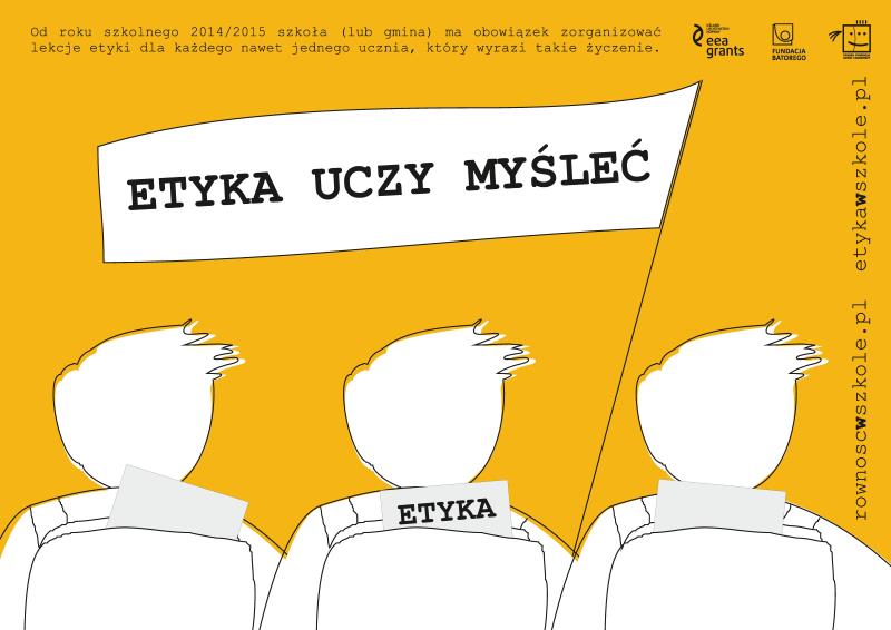 plakat - etyka uczy myslec s